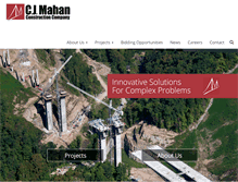 Tablet Screenshot of cjmahan.com